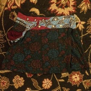 NWOT festival flower patterned skirt